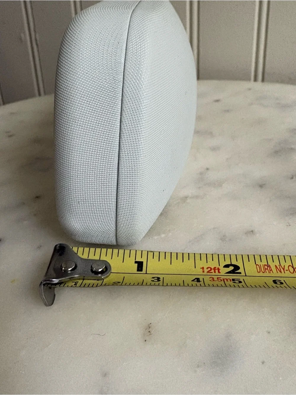 Warby Parker Hard Clamshell Glasses/Sunglasses Case Light Gray Blue Lining Women